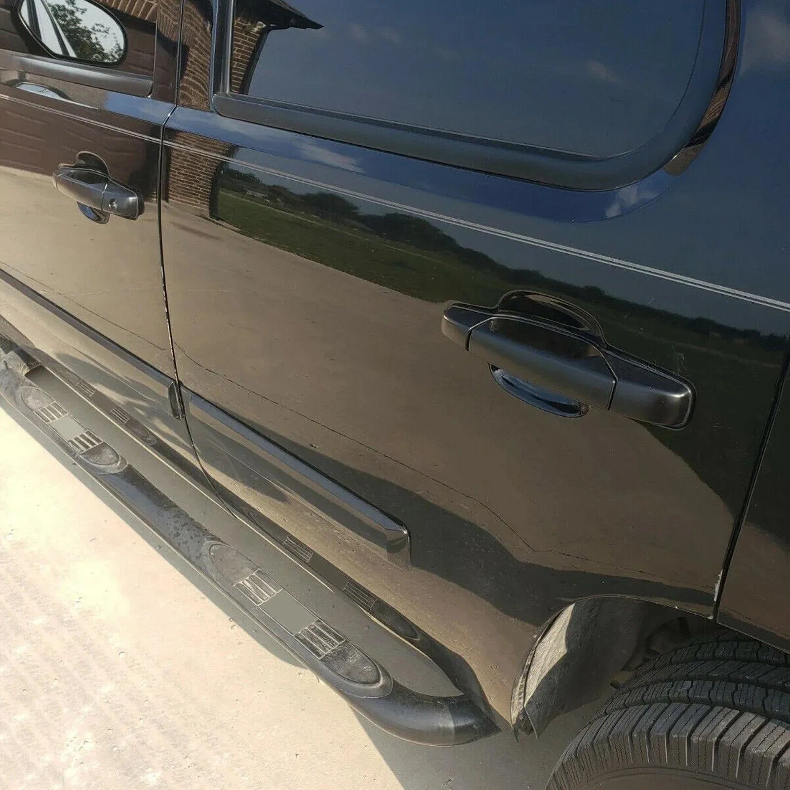 Set of 4 Door Handles for Chevy GMC Tahoe Yukon Sierra (2007–2014) Black