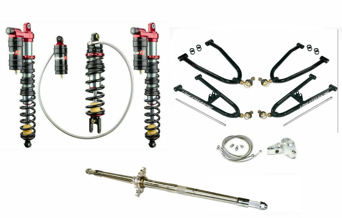 Set of 2 Lonestar A-Arms +2 with Elka 3 Legacy Shocks for TRX450R (2006–2023)