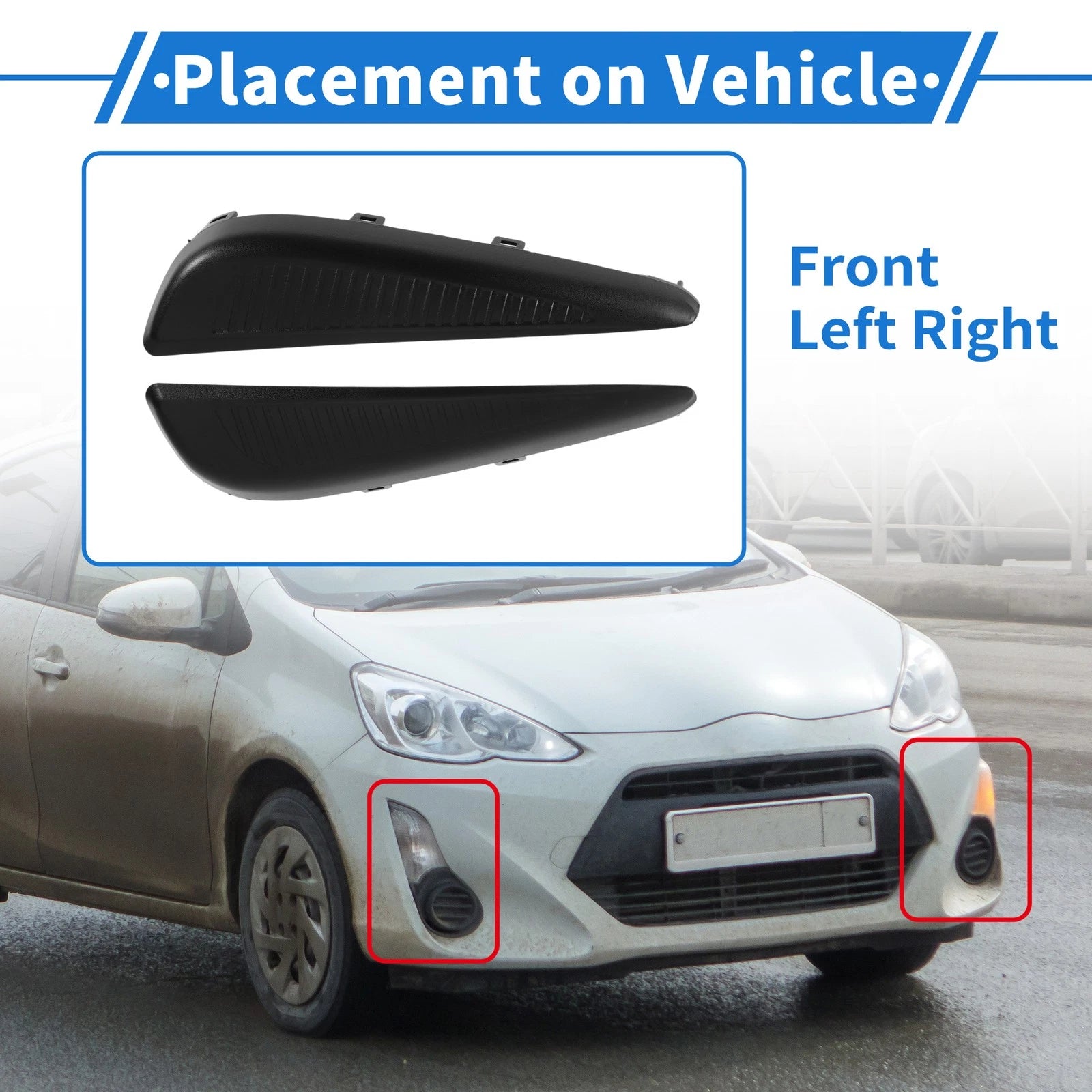 Fog Light Grill Set of 2 No.5271247040 for Toyota Prius (2019–2022)