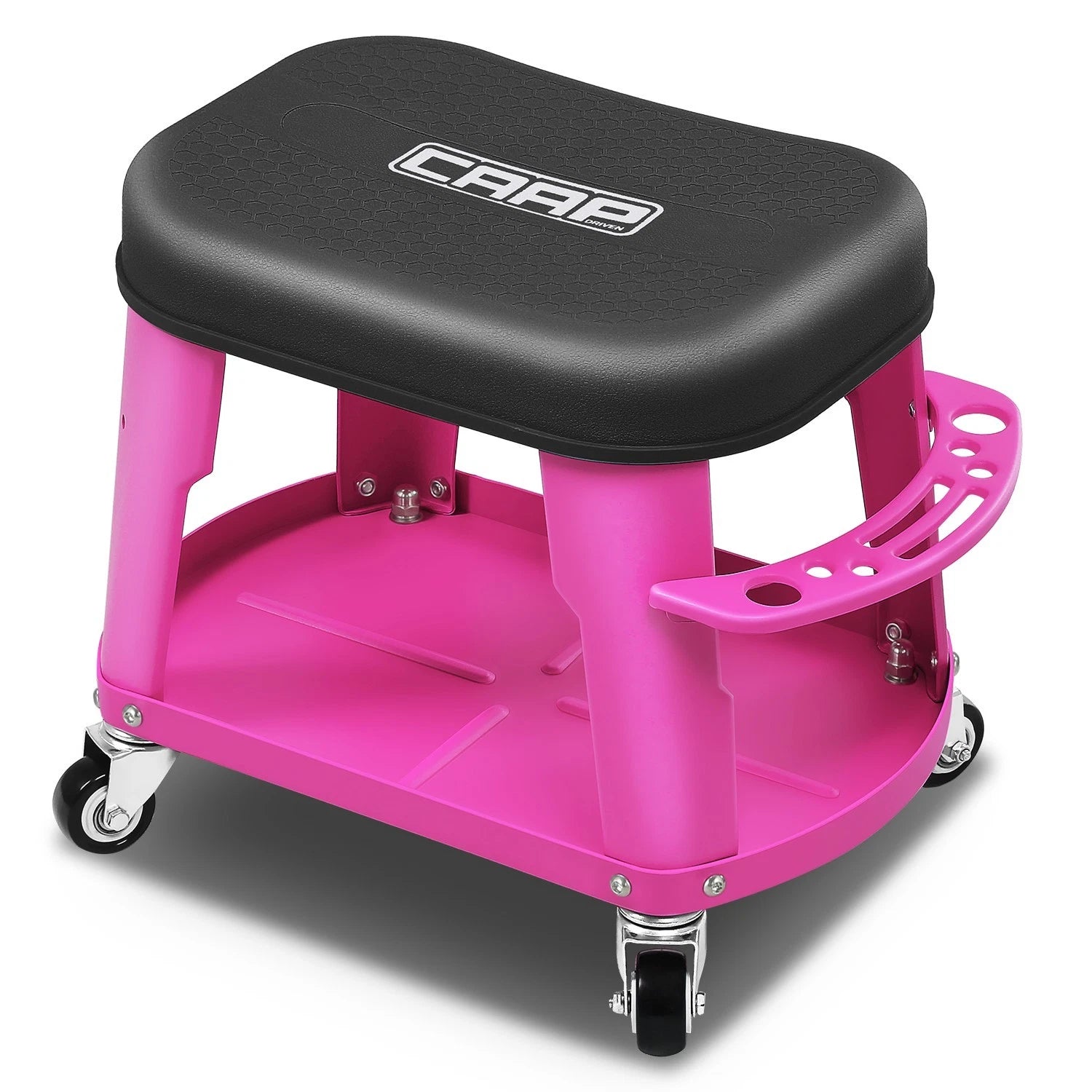 Rolling Mechanic Seat for Garage - 300lbs Capacity, Purple, 16.14" x 10.62"