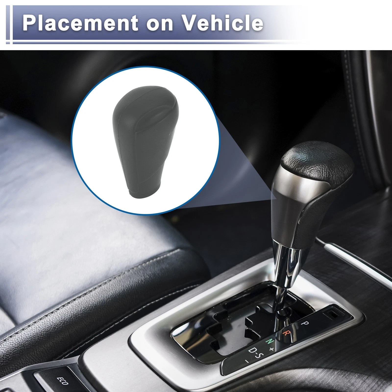 1 Pc Gear Shift Knob Cover for Mazda 3 (2014–2019) Grey Silicone