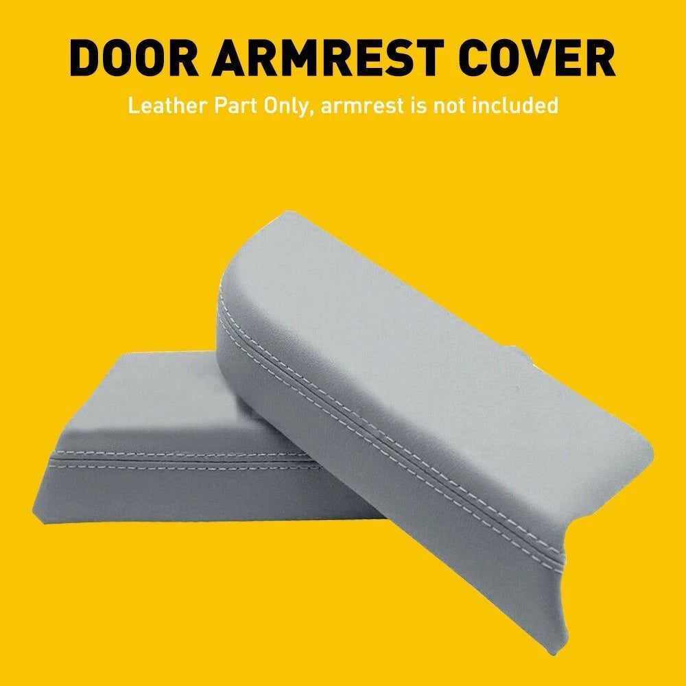 Set of 2 Leather Front Door Panels Armrest Covers for Honda Pilot (2009–2015)