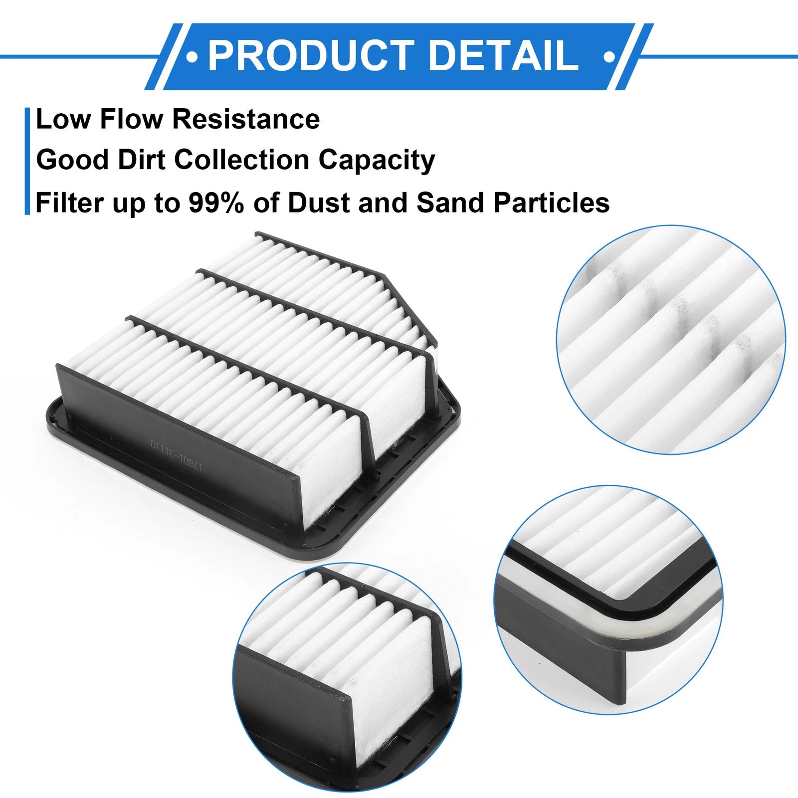 Car Engine Air Filter No. 1780131110 for Lexus IS250 (2006–2013)