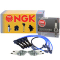 Set of 4 NGK V-Power Spark Plugs for Ford Escort Mazda Protege Tracer (1990–2002)