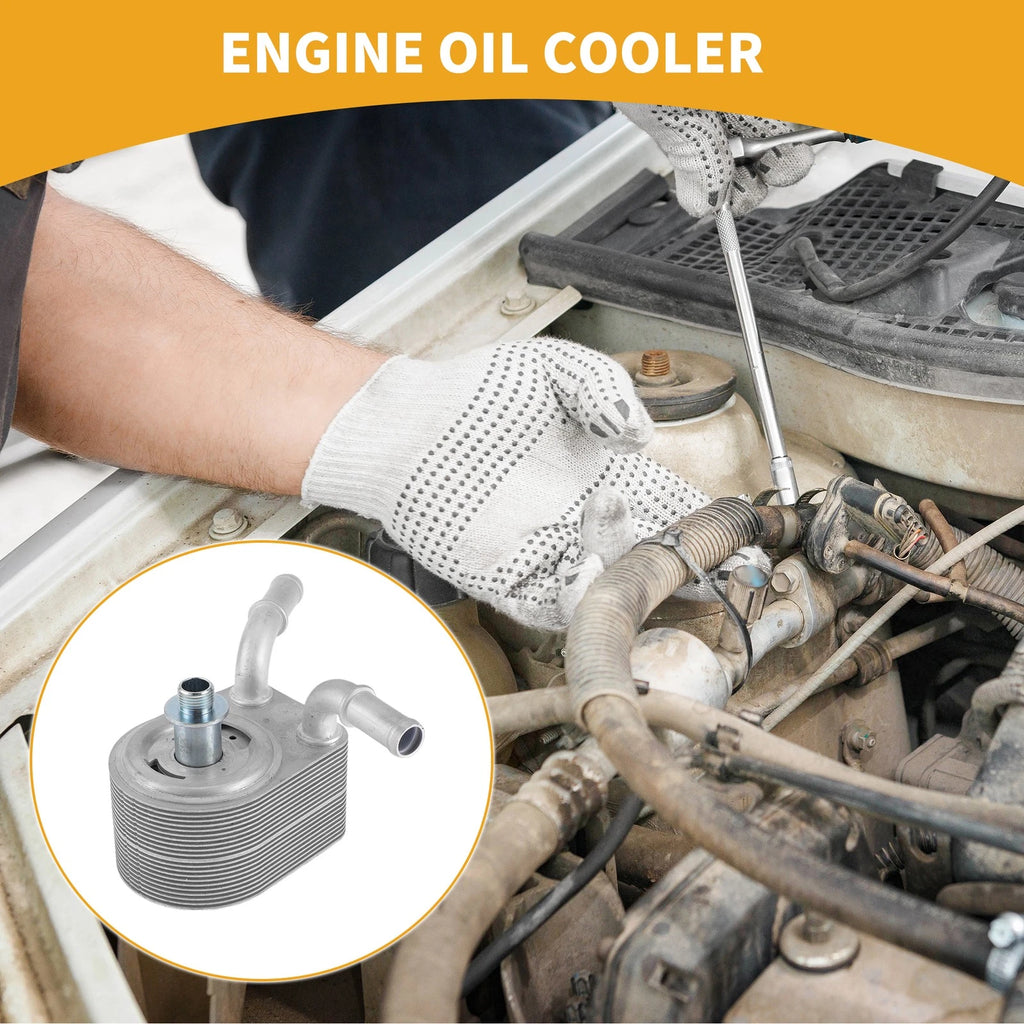 Engine Oil Cooler with Bolt for Ford C-Max (2007–2010) No. 4M5G6B856BC