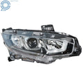 Headlight for Honda Civic (2016–2021) Halogen Right Electroplated Version