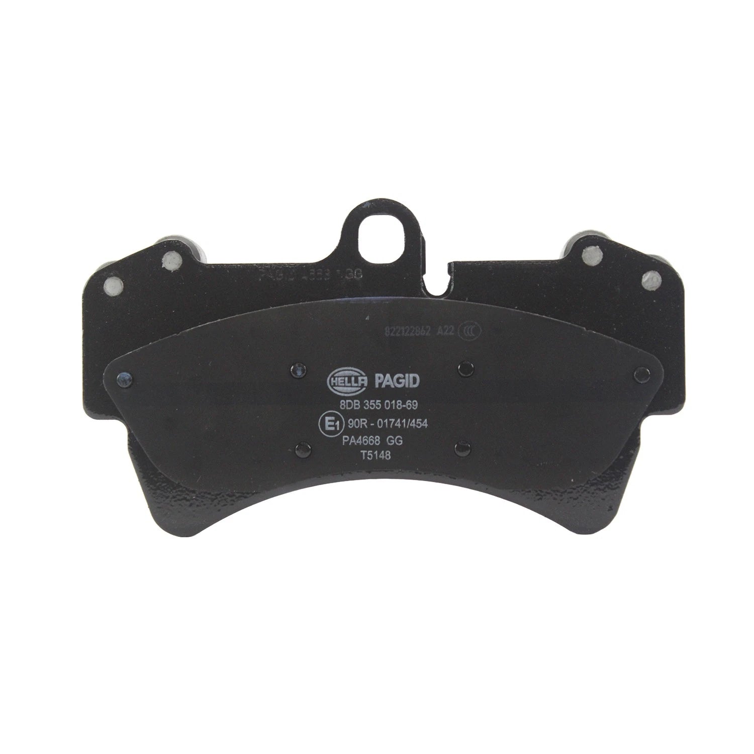 Set of 4 Hella Front Low-Met Disc Brake Pads for Audi Q7 (2011–2013)