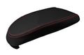Carbon Fiber Console Lid Armrest Cover for Ford Focus (2000–2007) Red Stitch