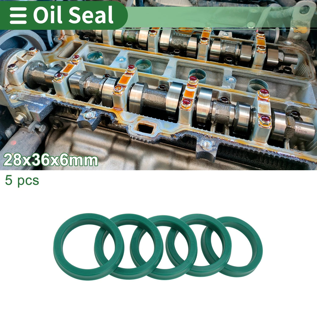 Set of 5 Oil Seal Rotary Shaft Seal 28x36x6mm for Various Models 