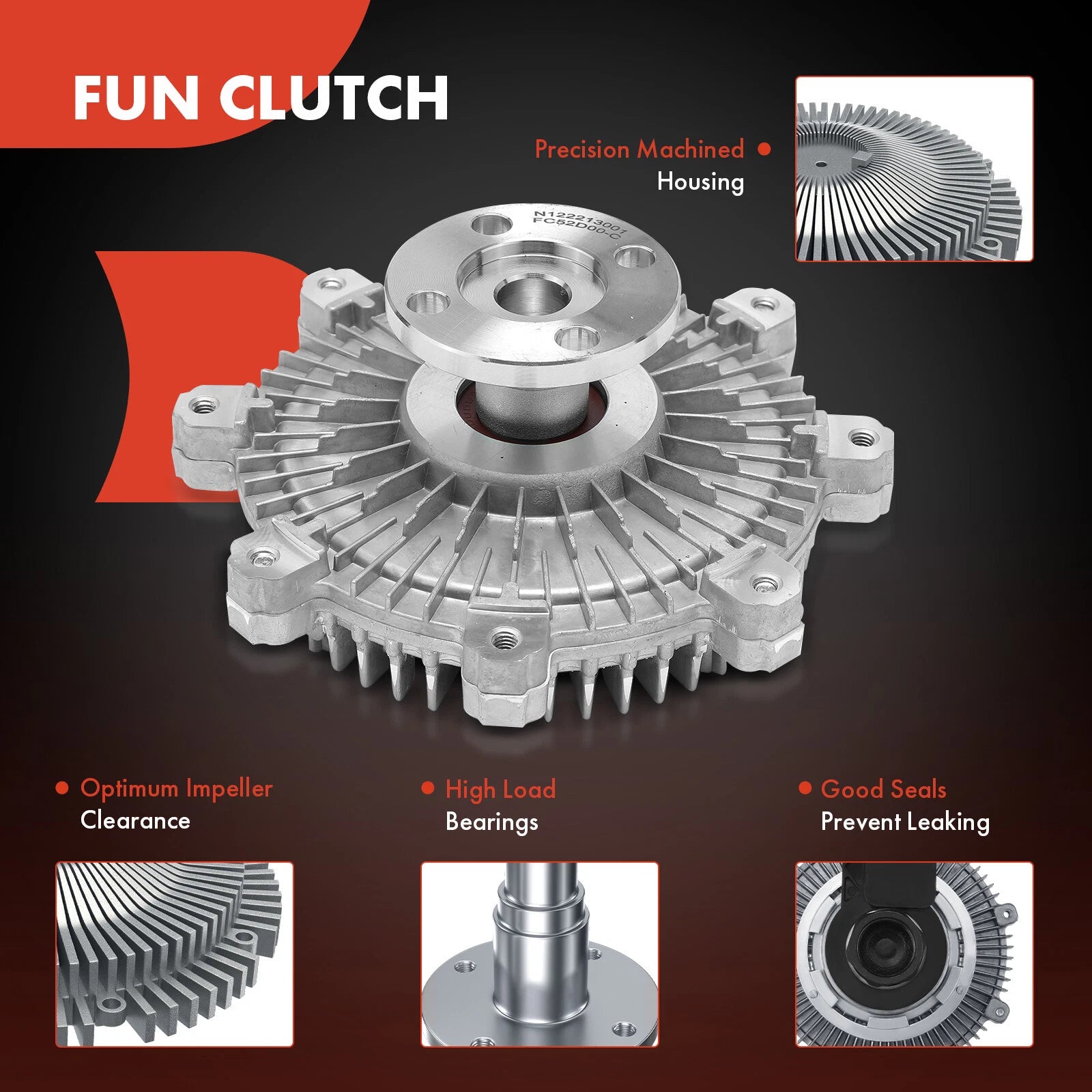 Radiator Fan Clutch for Suzuki Sidekick Grand Vitara (1999–2005)