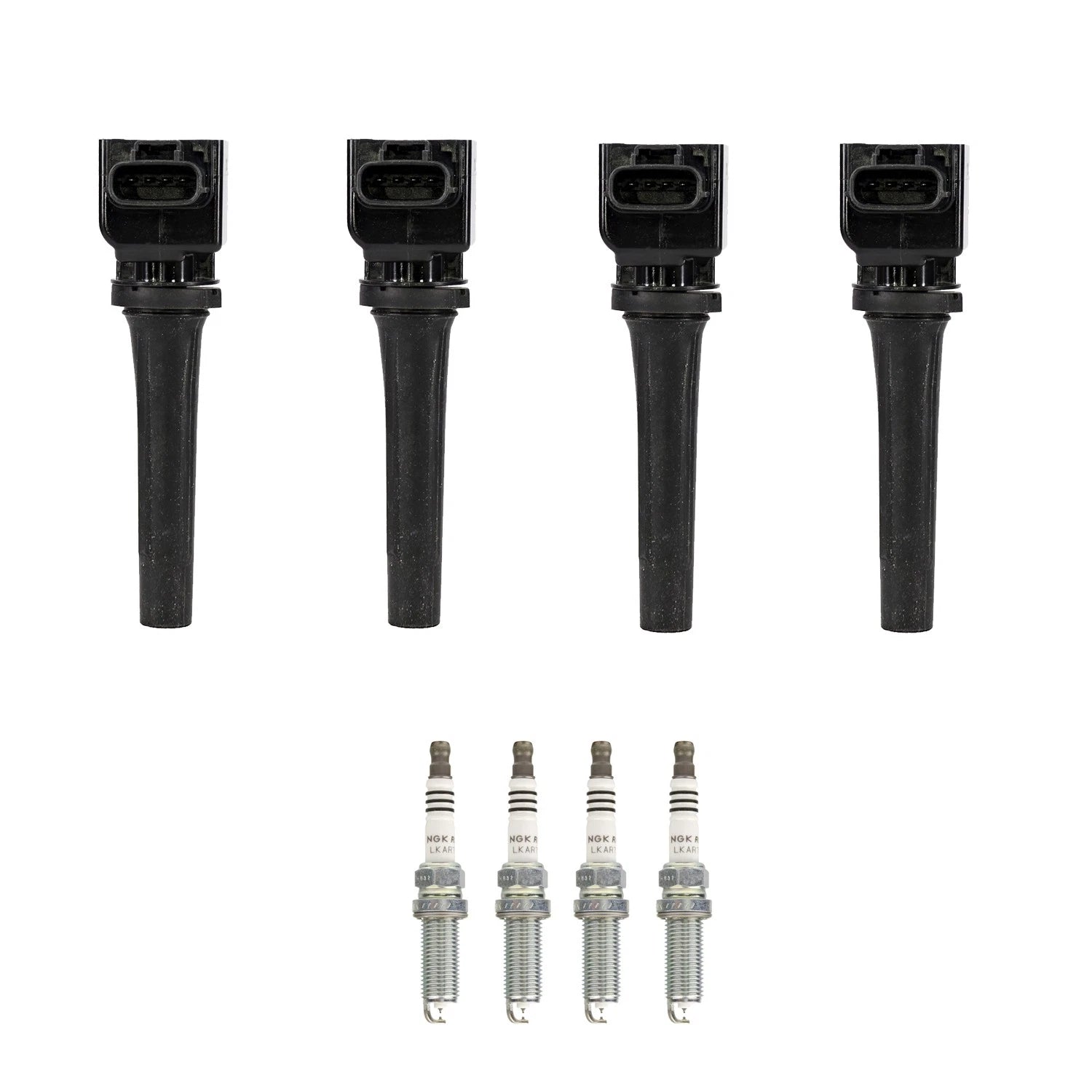 Set of 4 Ignition Coils & NGK Spark Plugs for Mazda 3 6 CX-3 CX-5 (2014–2021)