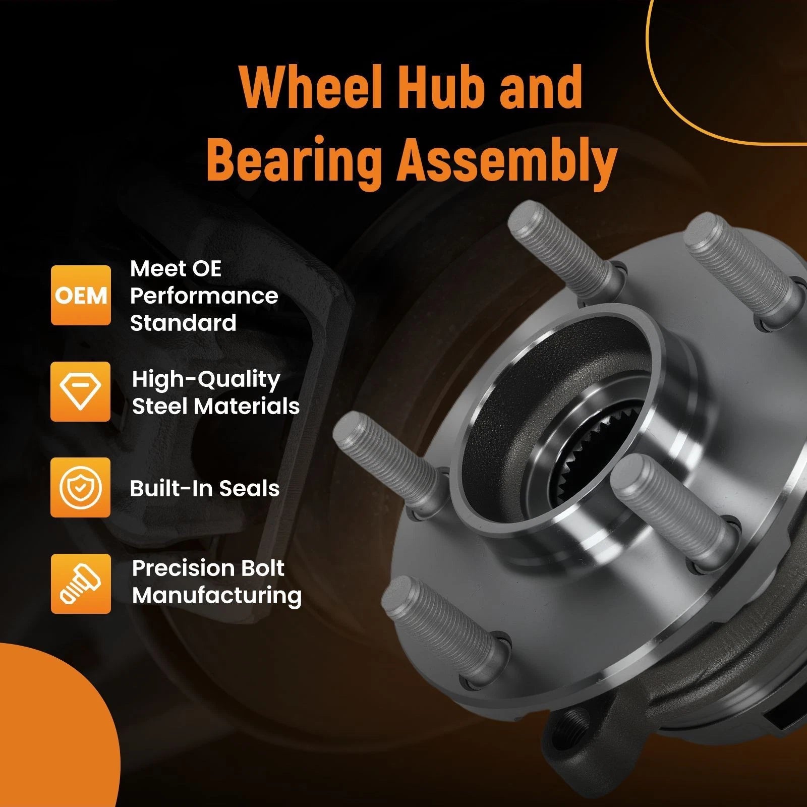 1x Wheel Bearing Hub for Nissan Murano/Quest (2011–2017) HA590559 513338