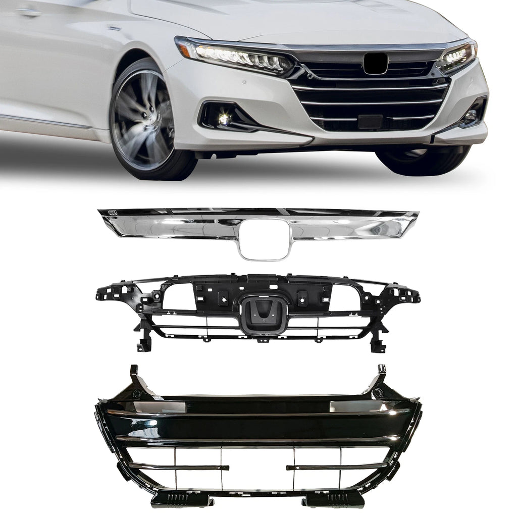 Front Bumper Grille Set for Honda Accord (2021–2022)