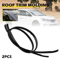 2X Roof Drip Mouldings Trim for Nissan Sentra (2013–2018) Black