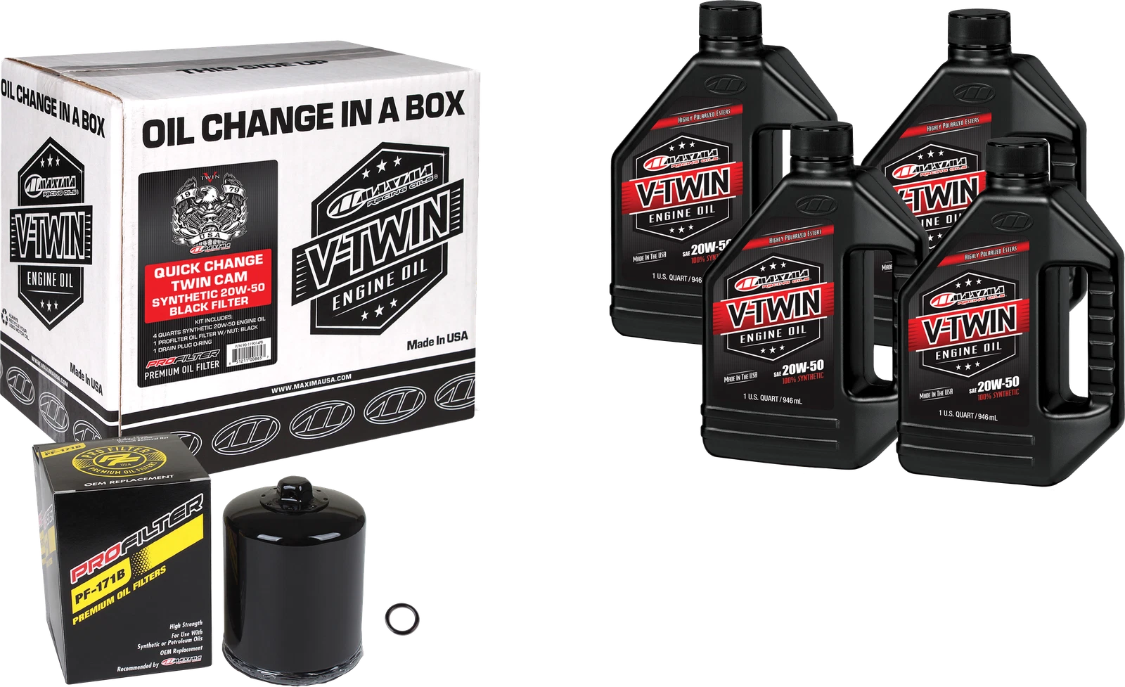 Oil Change Kit for Harley-Davidson Maxima V Twin (1990–2023)