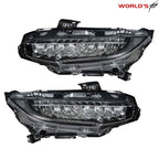 Full LED Headlight Replacement for Honda Civic (2016–2021) Clear Chrome
