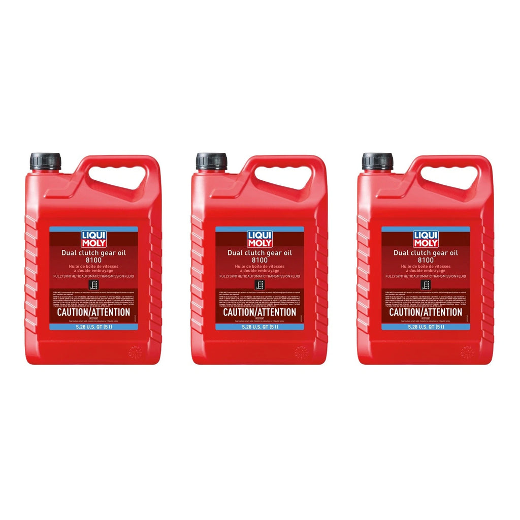Set of 3 Liqui Moly 5L Automatic Transmission Fluid for Dual Clutch (8100)