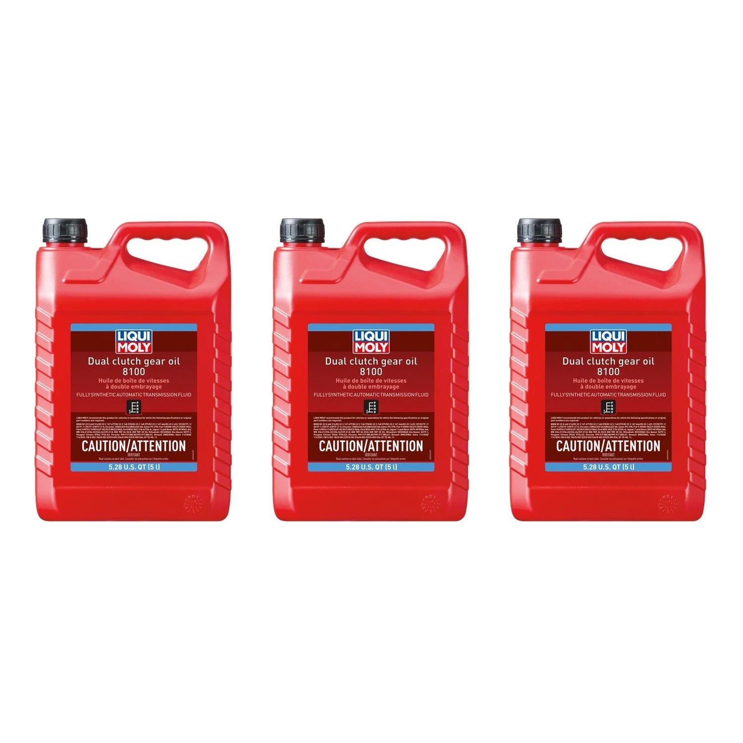 Set of 3 Liqui Moly 5L Automatic Transmission Fluid for Dual Clutch (8100)