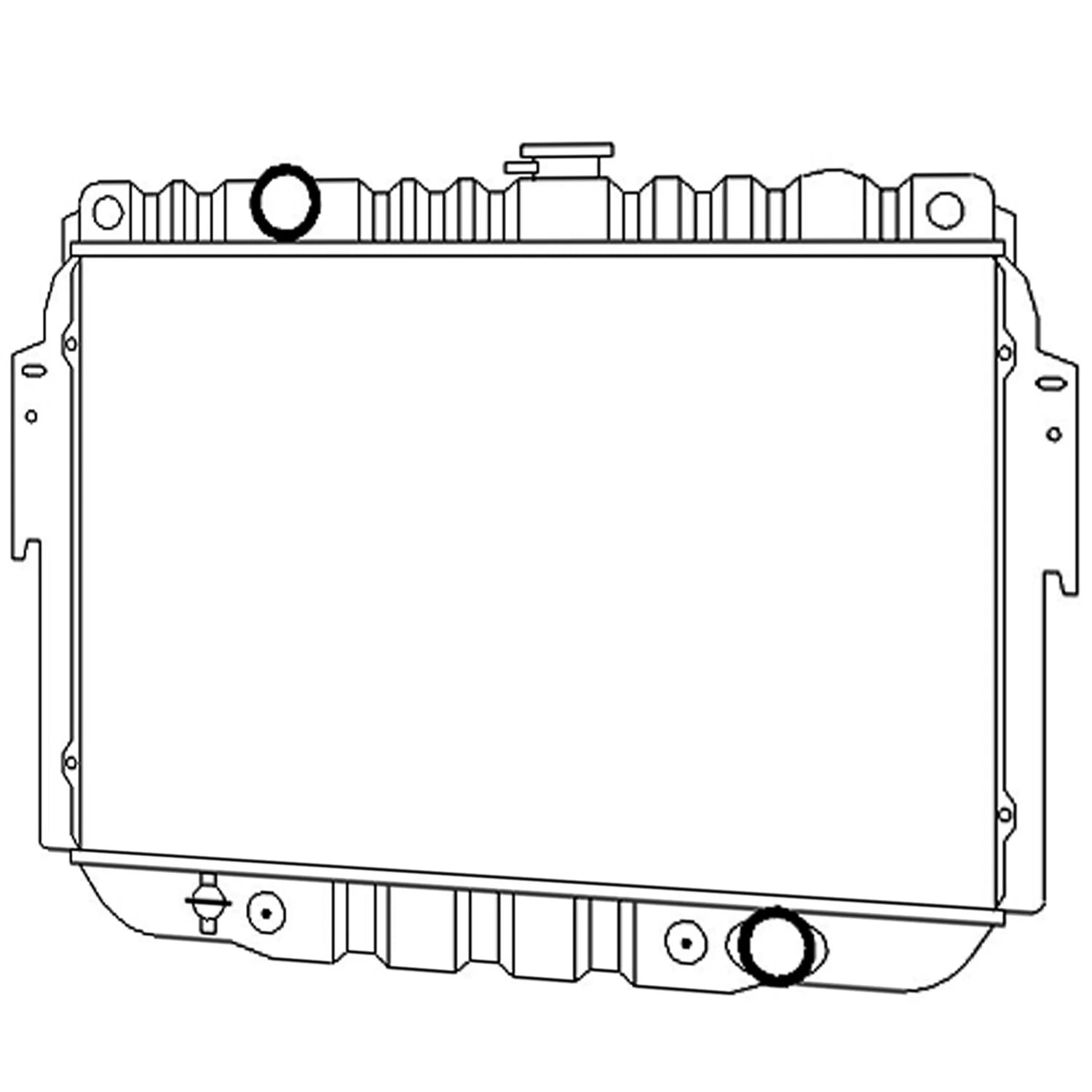 Replacement Plastic Aluminum Radiator with Quick Connect for Ford F150 (1997–2003)