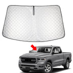 Foldable Windshield Sun Shade for Dodge RAM 1500 (2019–2025)