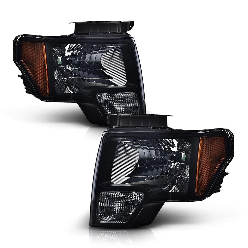 Smoke Lens Black Housing Headlights for Ford F150 (2009–2014)