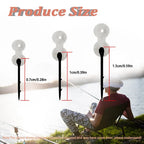 Fishing Hook with Silicone Ring 7MM 10MM 15MM Stainless Steel