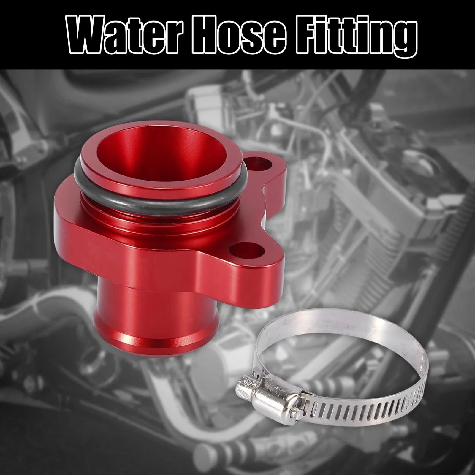 Water Hose Fitting Replacement Set Red for BMW 325i 335i 525i