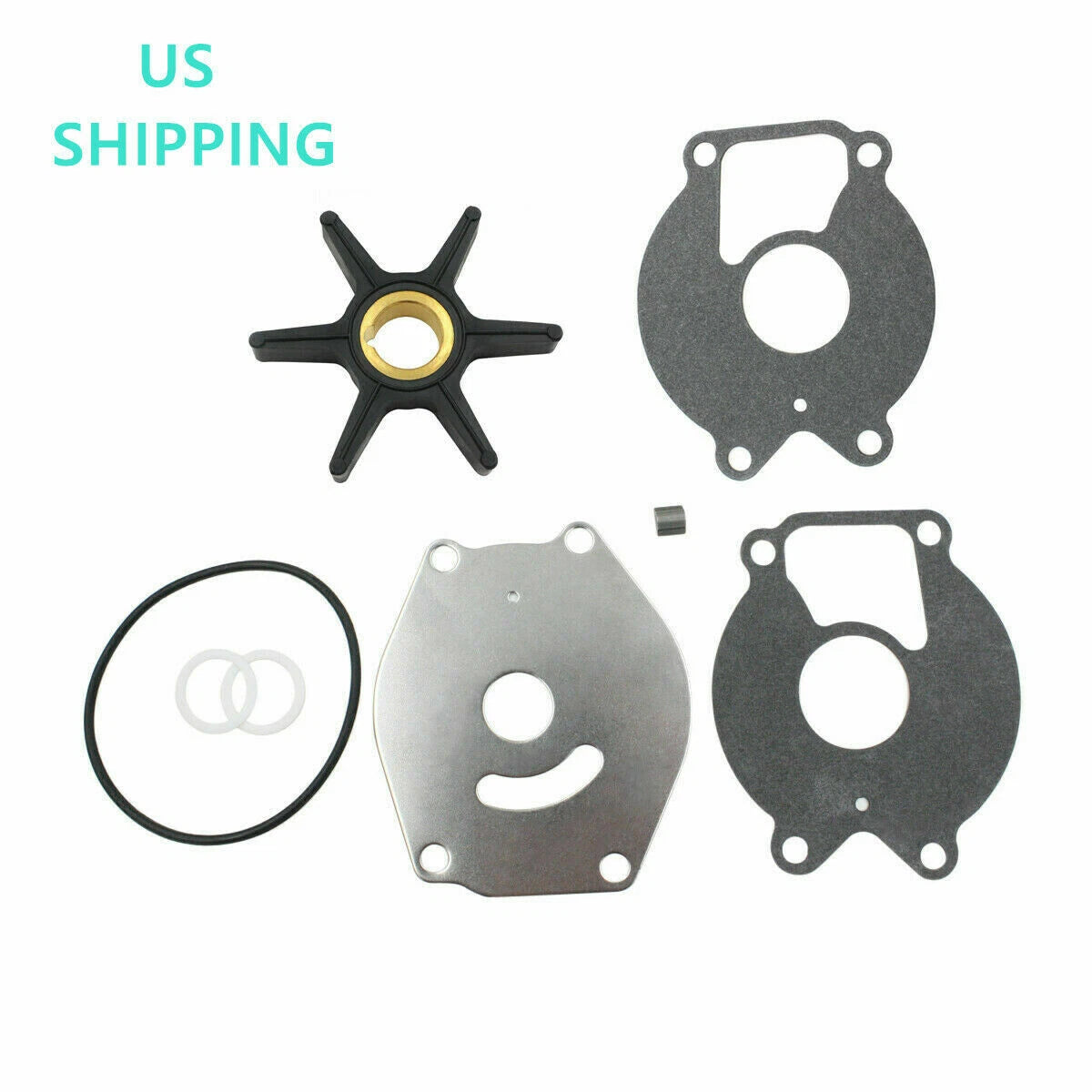 Water Pump Impeller Kit for Mercury Force 18-25 HP (18-3215, 47-85089Q4, 47-85089T7)