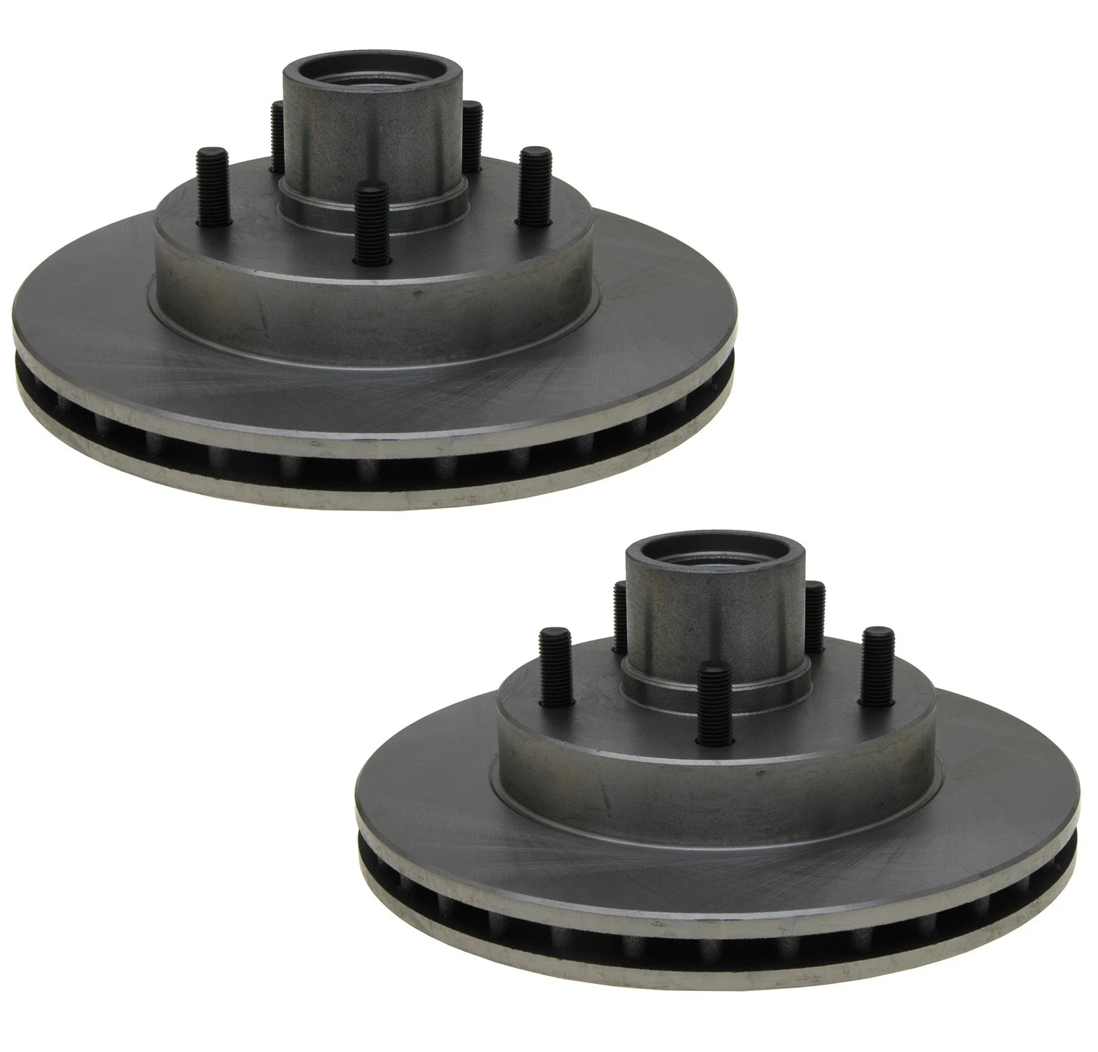 Set of 2 Front Disc Brake Rotor and Hub Assemblies for Chevy GMC RWD
