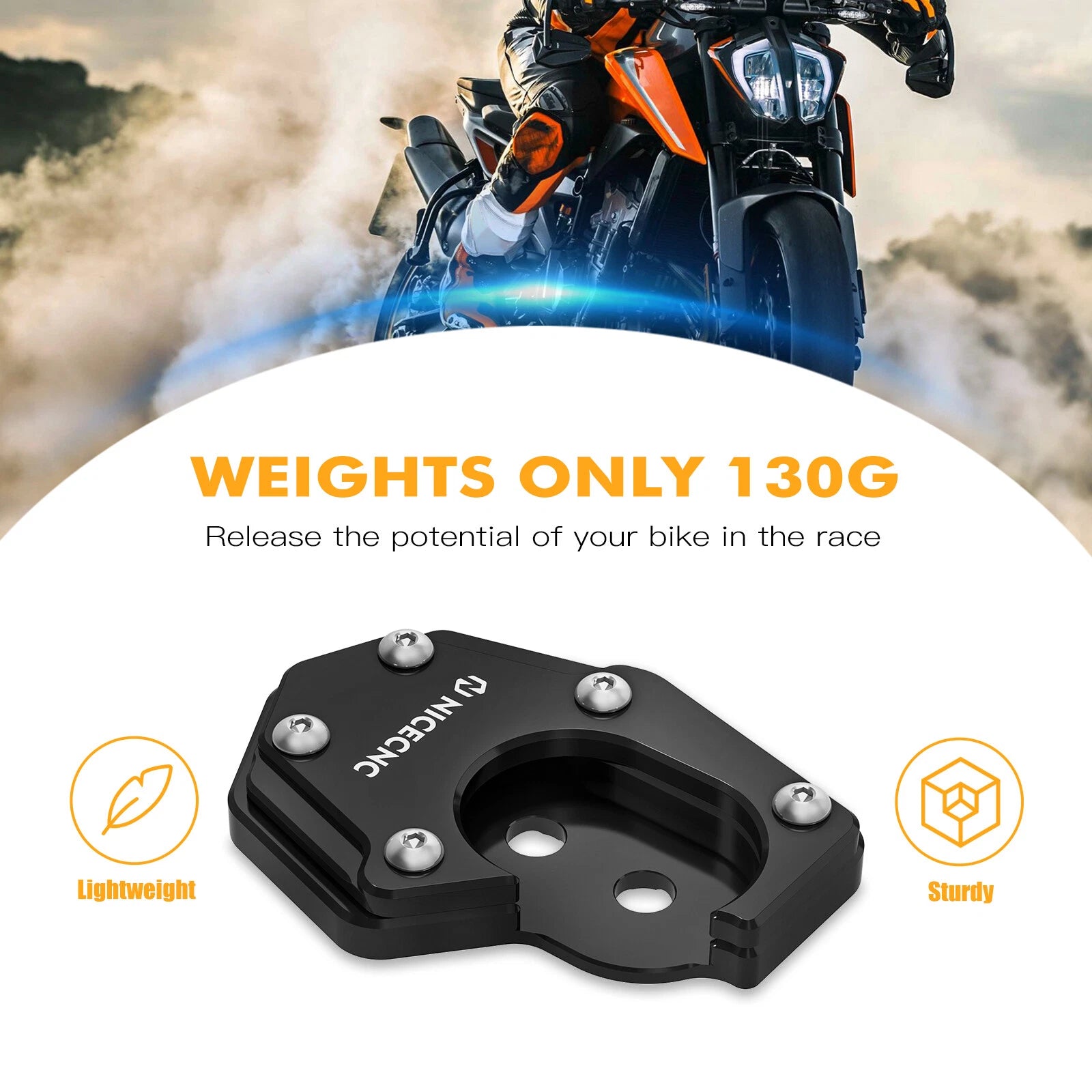 Kickstand Side Stand Enlarger Pad for Husqvarna 701 Enduro 701 SM (2020–2023)