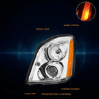 HID Projector Headlight Left Side for Cadillac DTS (2006–2011) Chrome