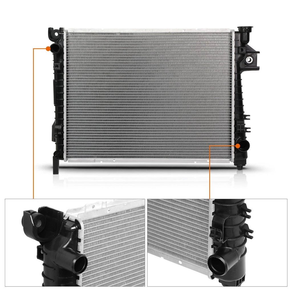 OE Style Aluminum Core Radiator DPI-2813 for Dodge Ram 1500-3500 (2004–2009)