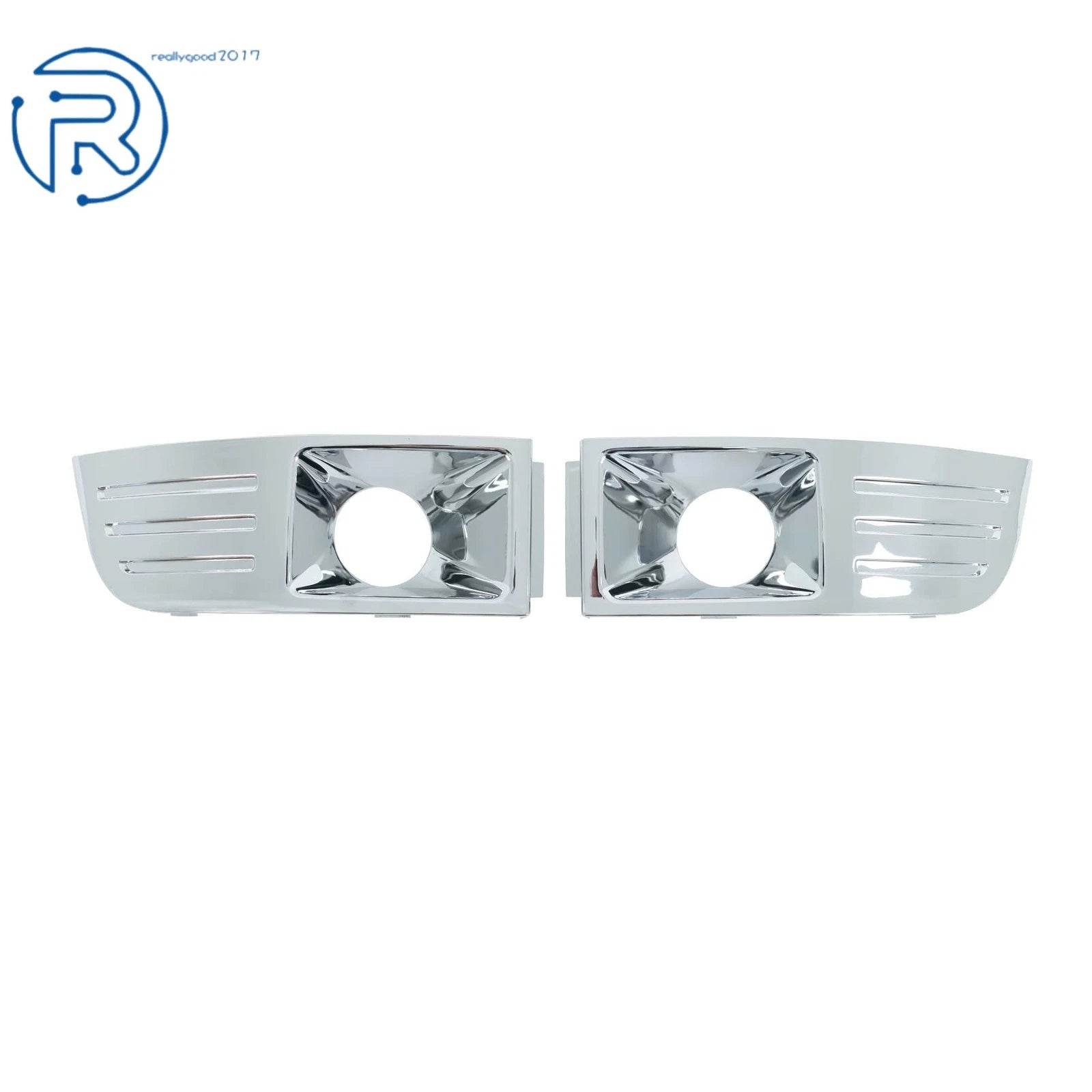 Set of 2 Chrome Fog Light Lamp Trims for Ford Flex (2009-2012)