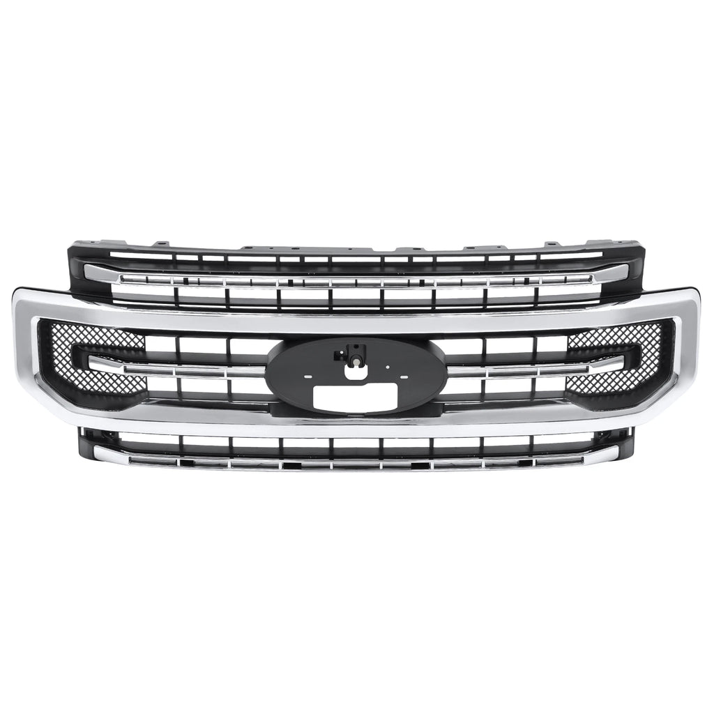 Grille Assembly for Ford F250 F350 Super Duty (2020–2022) Silver & Black