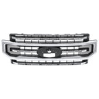 Grille Assembly for Ford F250 F350 Super Duty (2020–2022) Silver & Black