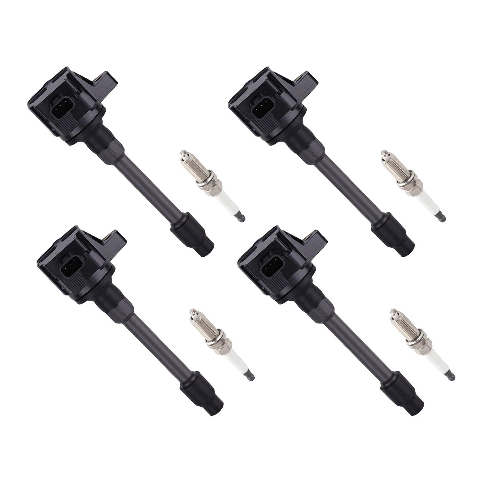 4X Ignition Coil + Spark Plug for Honda Fit (2015–2019) 30520-5R0-003
