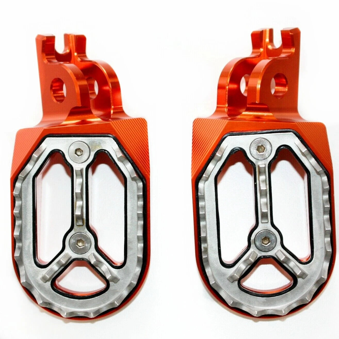 CNC Orange Stainless Footpeg for Honda CRF250 (2004–2023) FX208