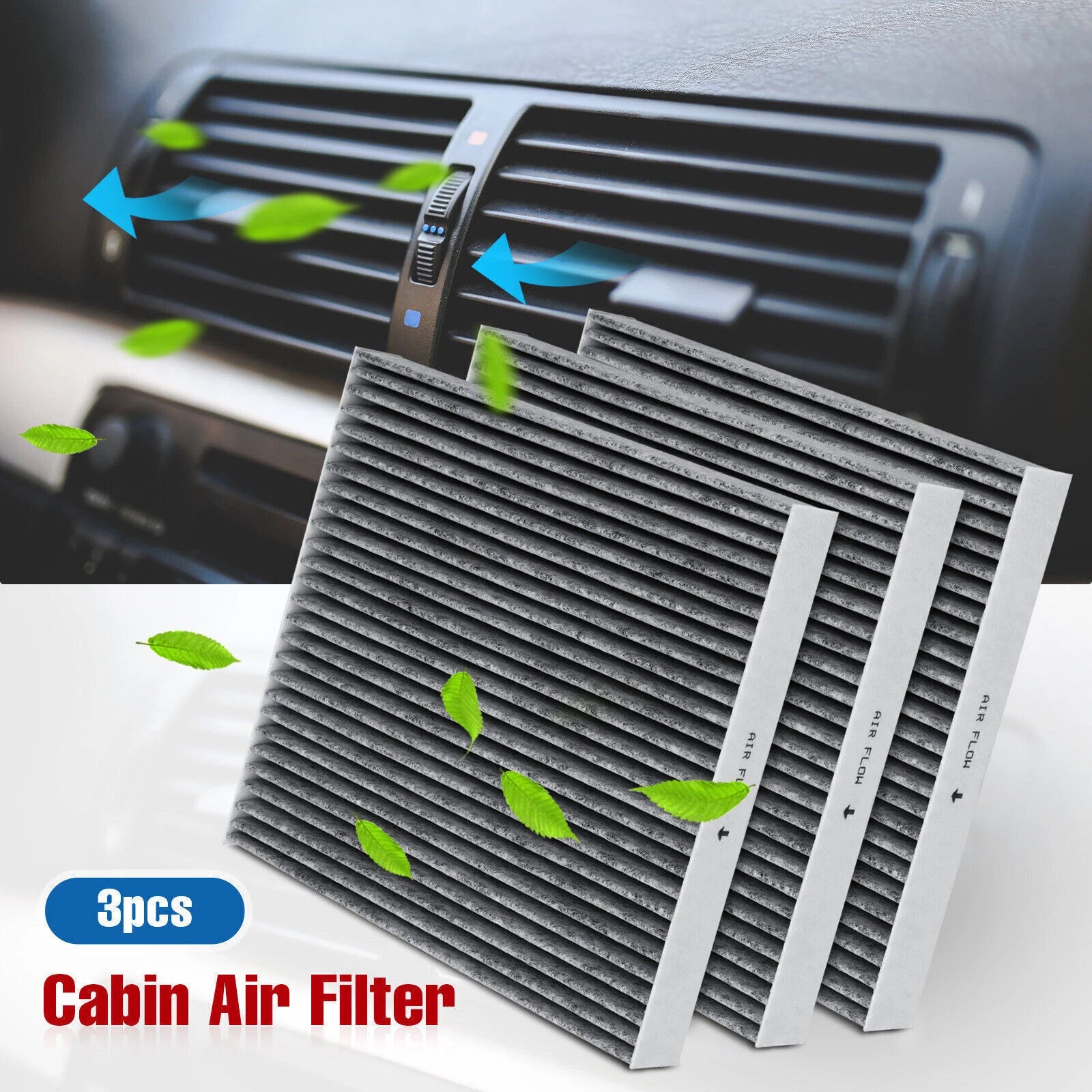 3X Cabin Air Filter for Chevrolet Silverado 1500 (2014–2019) CF11809