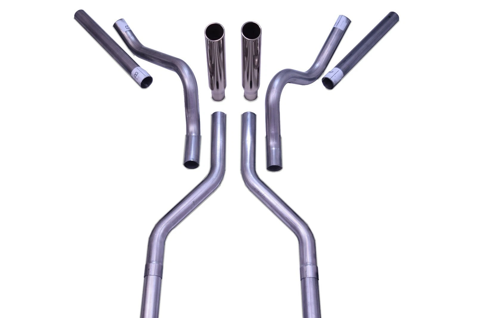 Dual Exhaust Kit for Suburban Yukon (1969–1972) 2.5" Corner Exit