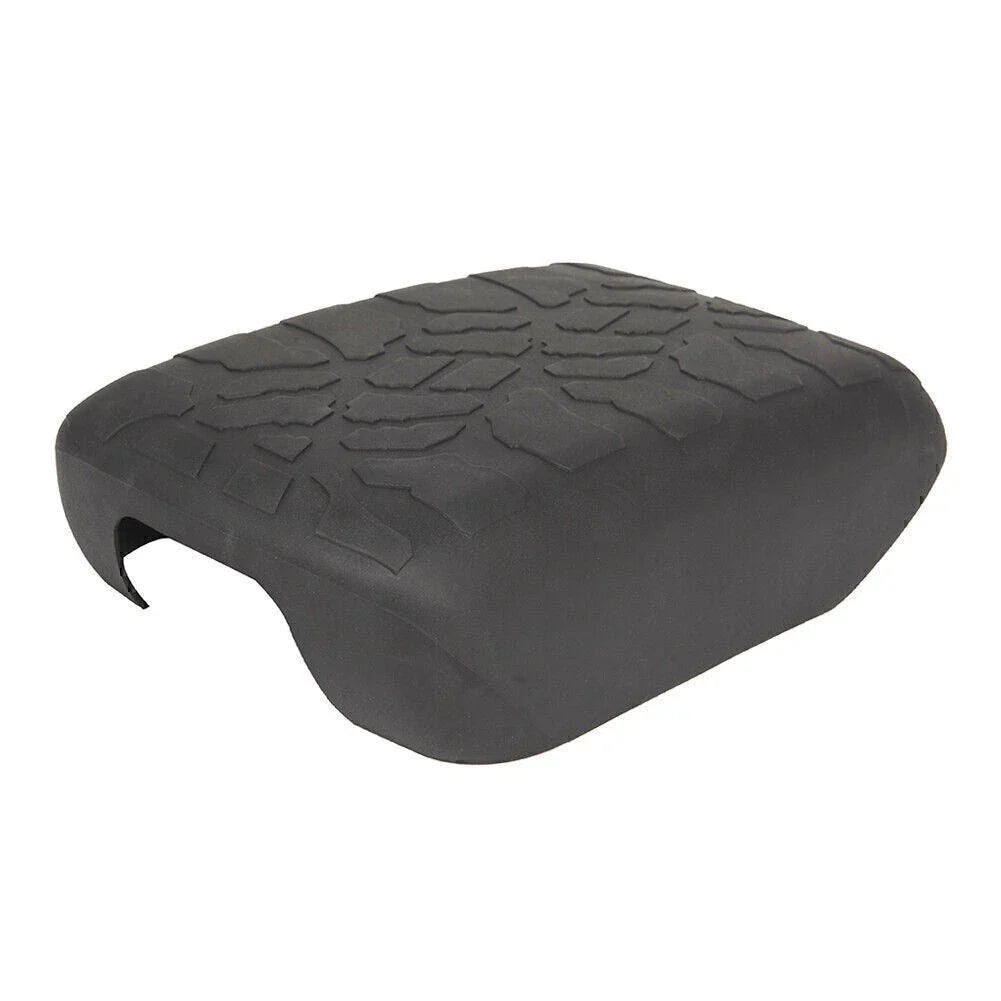 Black Rubber Non-slip Armrest Box Cover Pad for Jeep Wrangler JL (2018-2023)