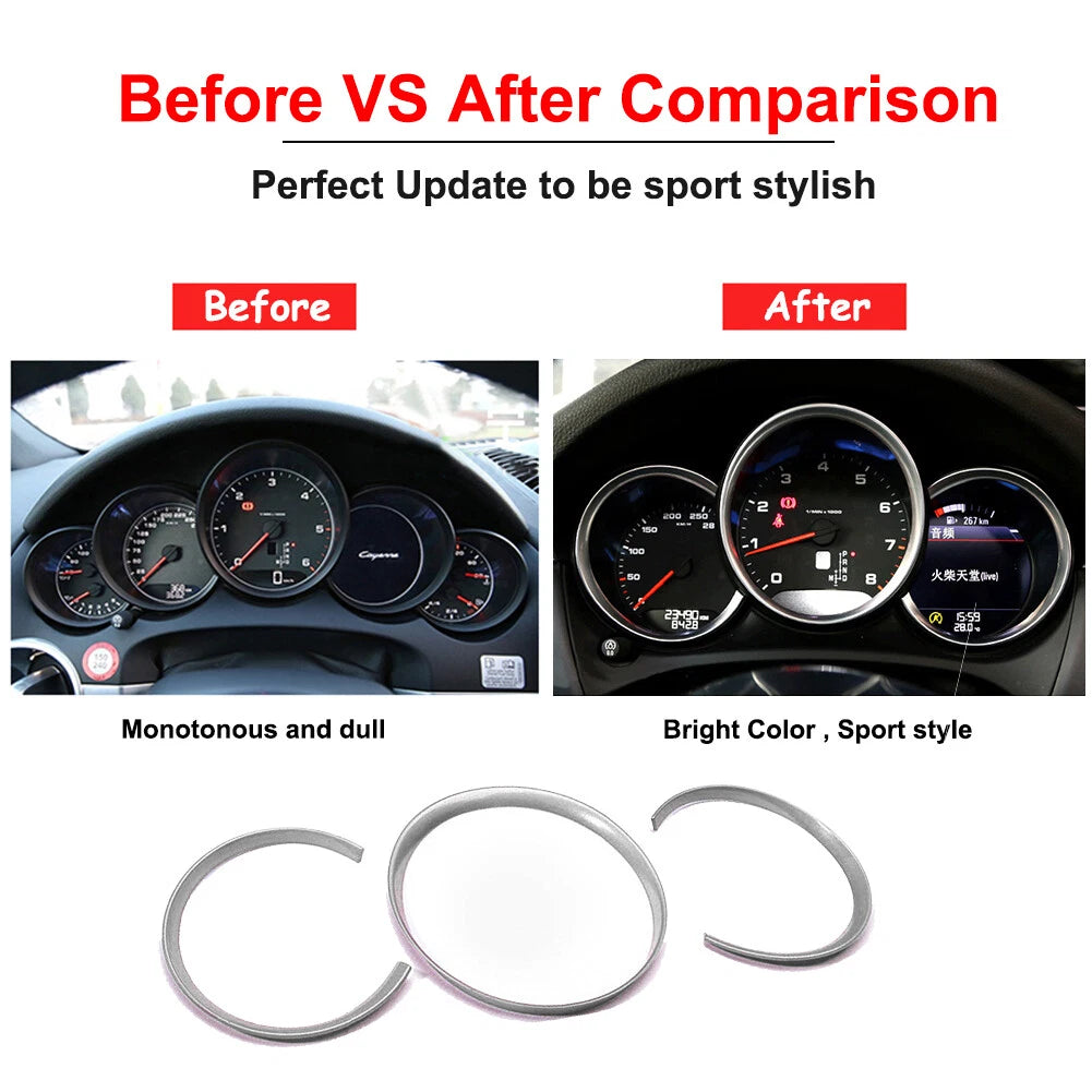 3pc Instrument Panel Surround Trim for Porsche Macan (2014–2018)