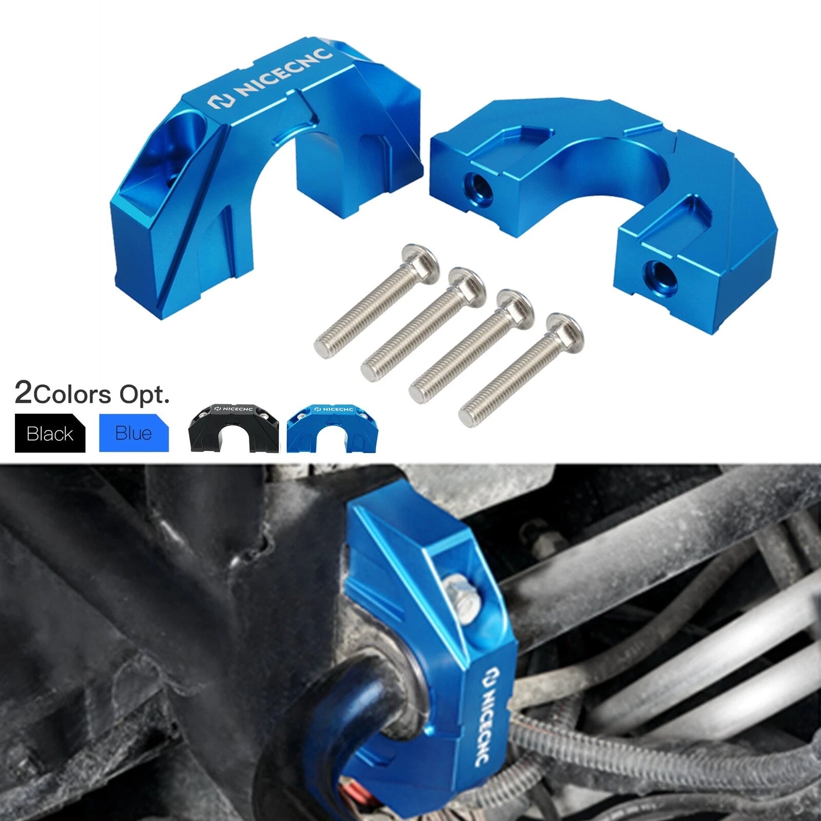 Sway Bar Mount Brackets Clamp Cap for Polaris RZR XP 1000 900 570 PRO XP (2014–2023)