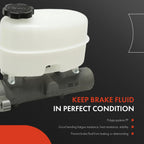 Brake Master Cylinder with Reservoir & Sensor for Chevy Express 2500 3500 (2003–2021)