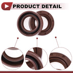 Set of 2 Oil Seal Rotary Shaft Seal FKM Rubber 20x32x10mm