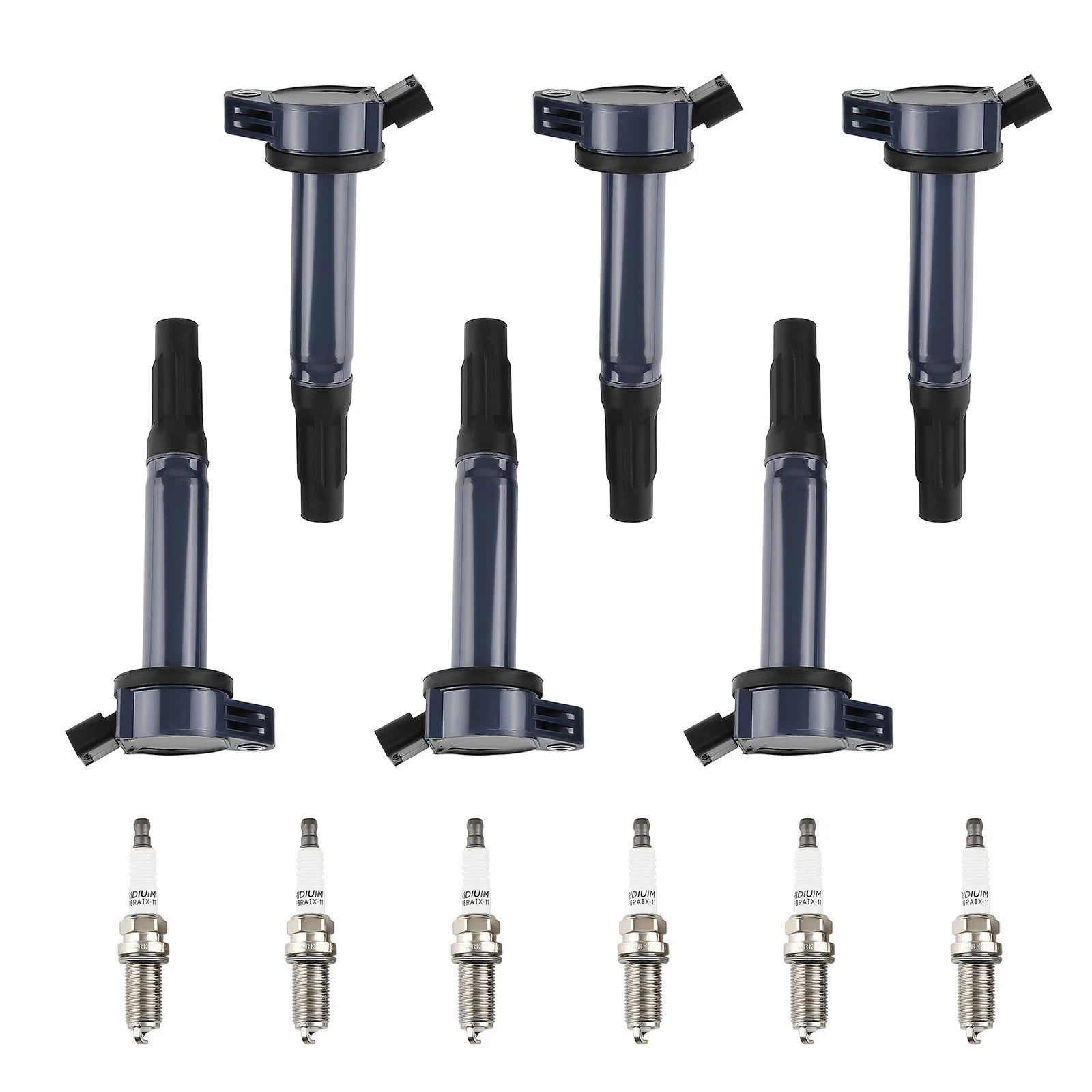 Set of 6 Ignition Coil Packs and Iridium Spark Plugs for Toyota Avalon Lexus ES350 (2005–2018)