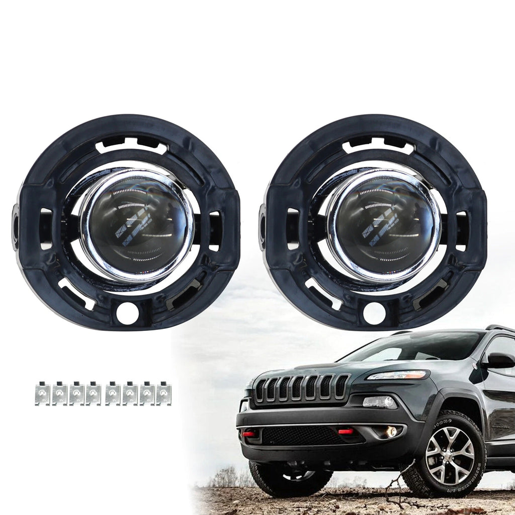 Fog Lights for Jeep Grand Cherokee (2014–2021) LH+RH, Clear Front Bumper