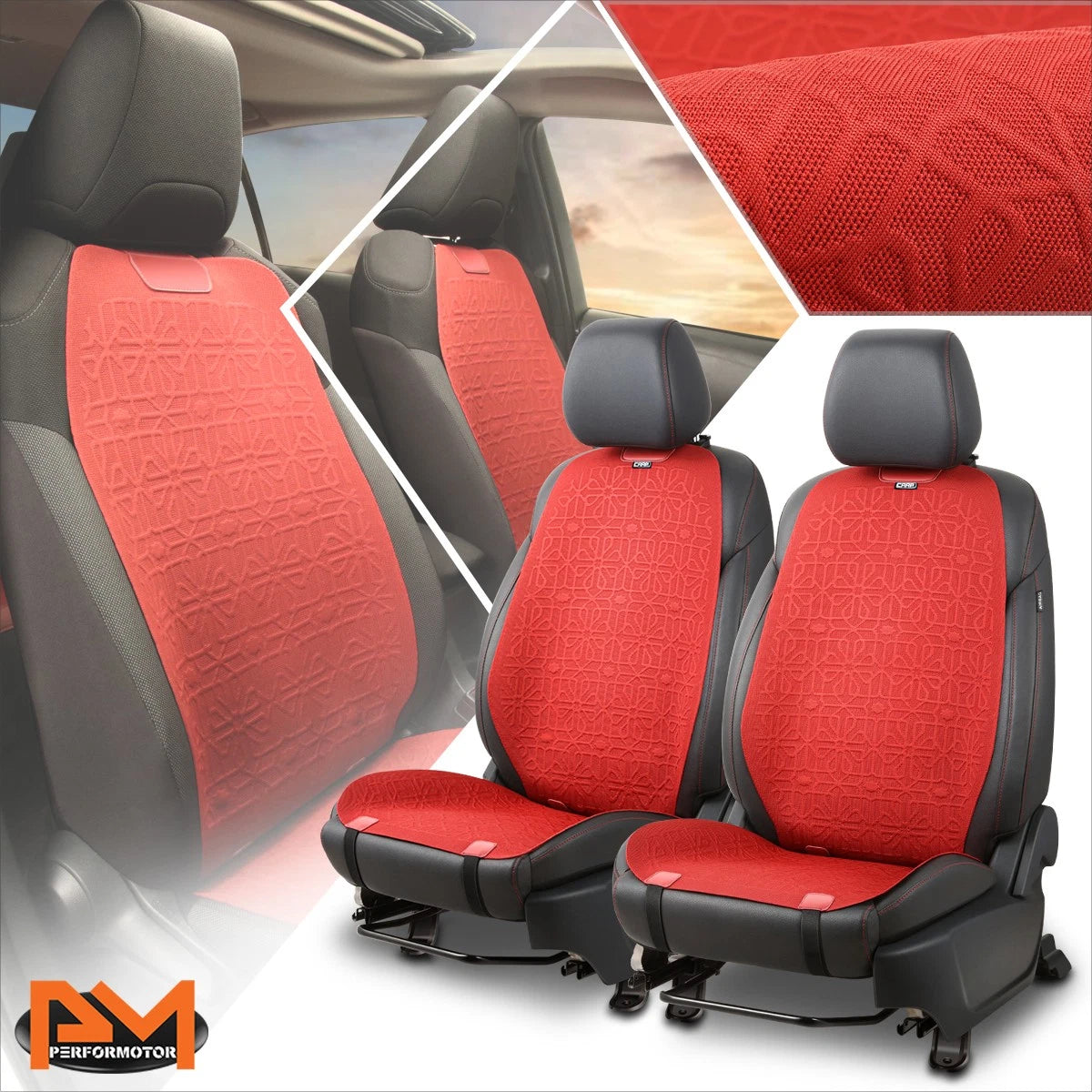 Front Row Bucket Seat Cover Cushion Protector for Universal Fit (Protex Series)