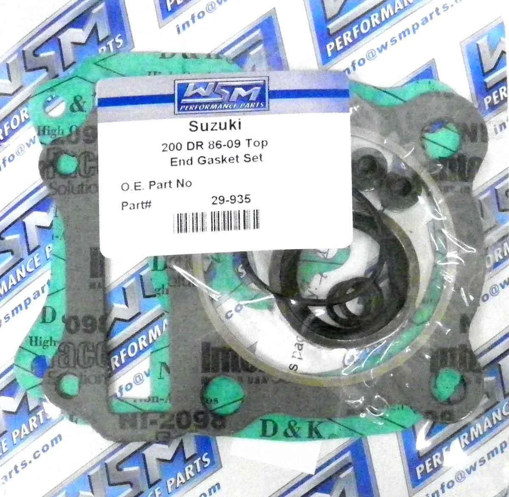 WSM Top End Gasket Kit for 200 DR (1986–2009) - 29-935