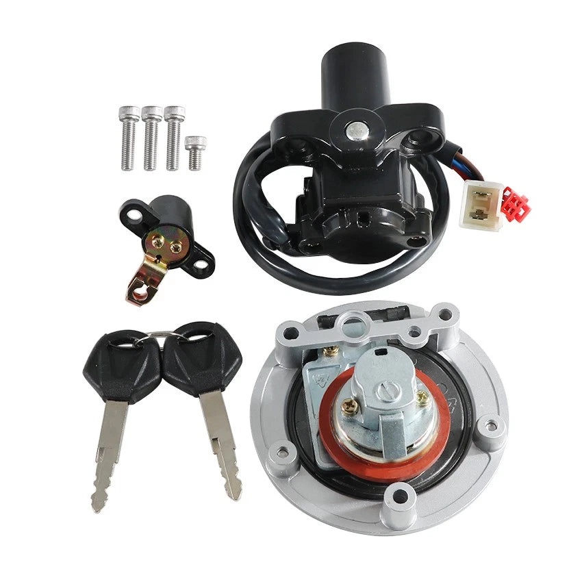 Ignition Key Switch Fuel Tank Cap Set for Yamaha FZ1 FZ1S FZ1N FZ1000 (2006–2015)
