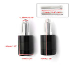 Set of 2 CNC Black 7/8" 22mm Handle Bar Ends Vibration Reducing Sliders